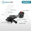 YOFIDRA 125mm Brushless Angle Grinder 3 Gears Variable Efficient Cordless Rechargeable Grinding Power Tool For Makita 18VBattery 5