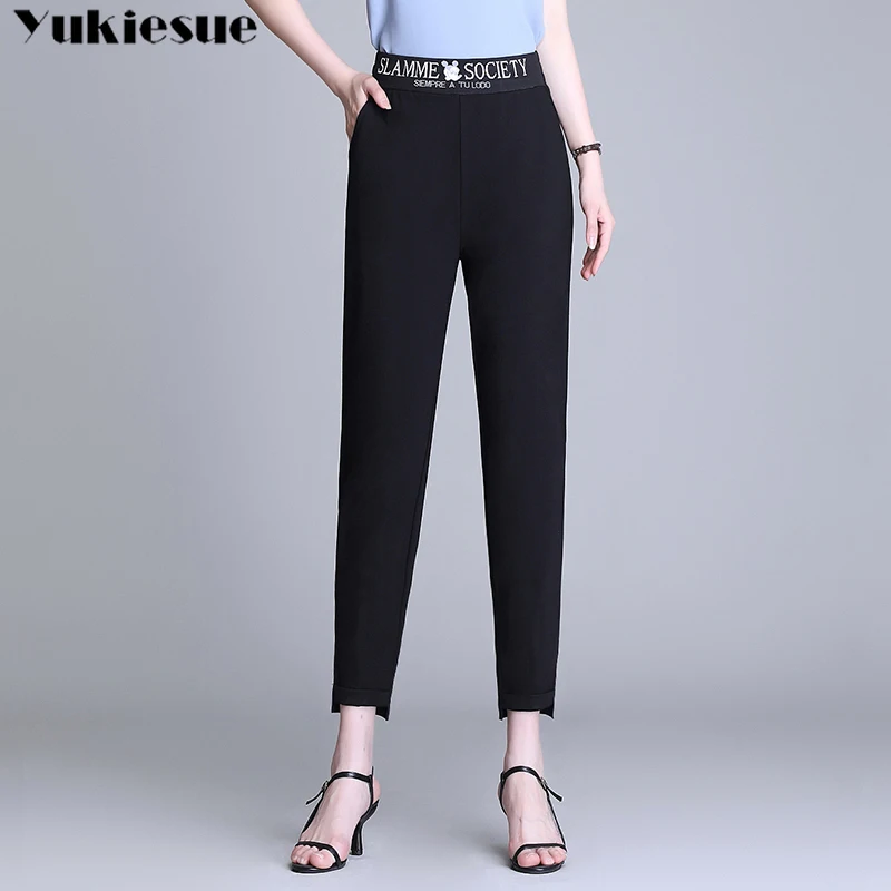 

Pencil Pants Women Trousers 2022 Autumn New Ankle-length Pantalon Femme High Waist Slim Stretchy Pantalones Mujer Woman Pants