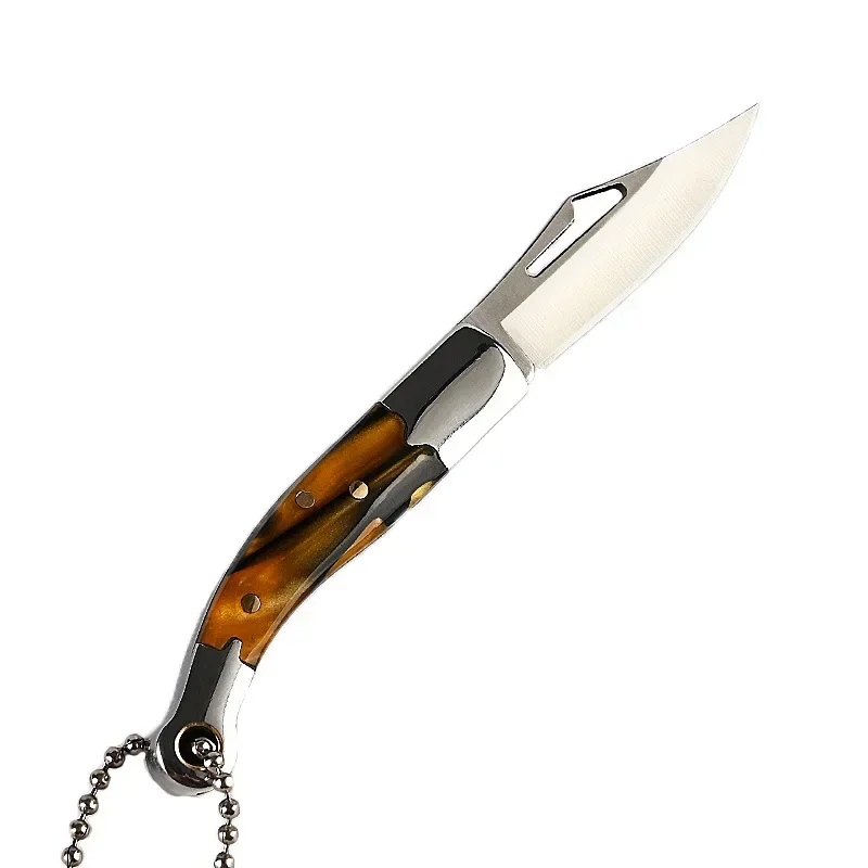 Compact Folding Pocket Knife with Keychain