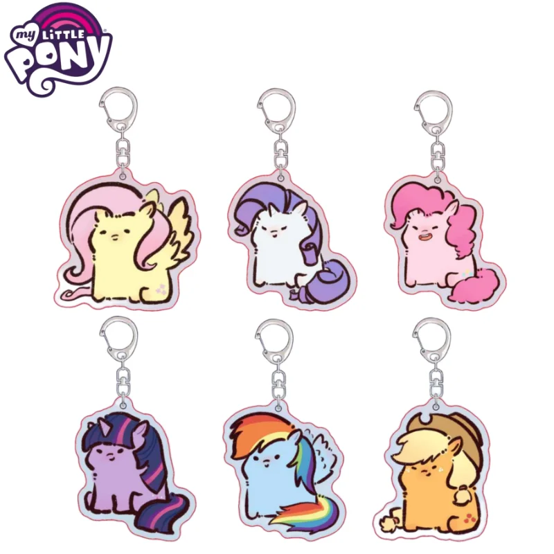 My Little Pony Anime Cartoon Keychain Ziyue Yunbao Picchi School Bag Exquisite Pendant Birthday Gift Kawaii Creative Decoration