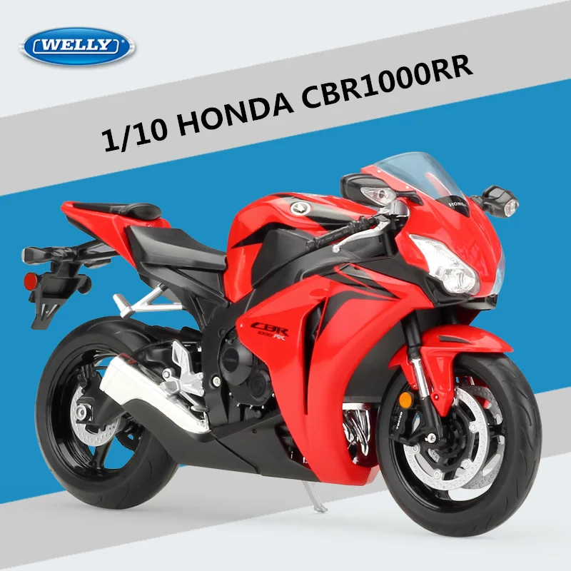 WELLY 1:10 HONDA CBR1000RR Alloy Racing Motorcycle Model Diecasts Metal Street Sports Motorcycle Model Simulation Kids Toys Gift 3