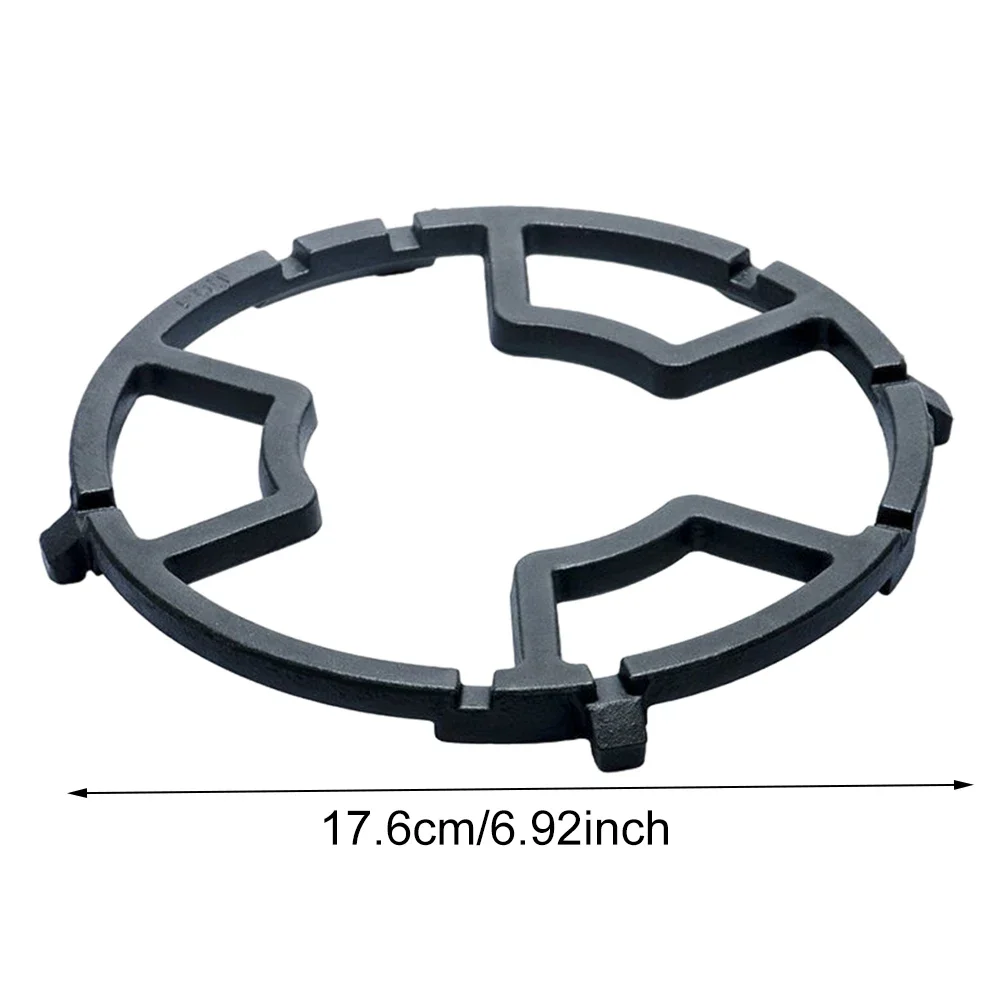 Kitchen Utensils Cooktop Range Pan Holder Stand Non Slip Cast Iron Wok Support Ring