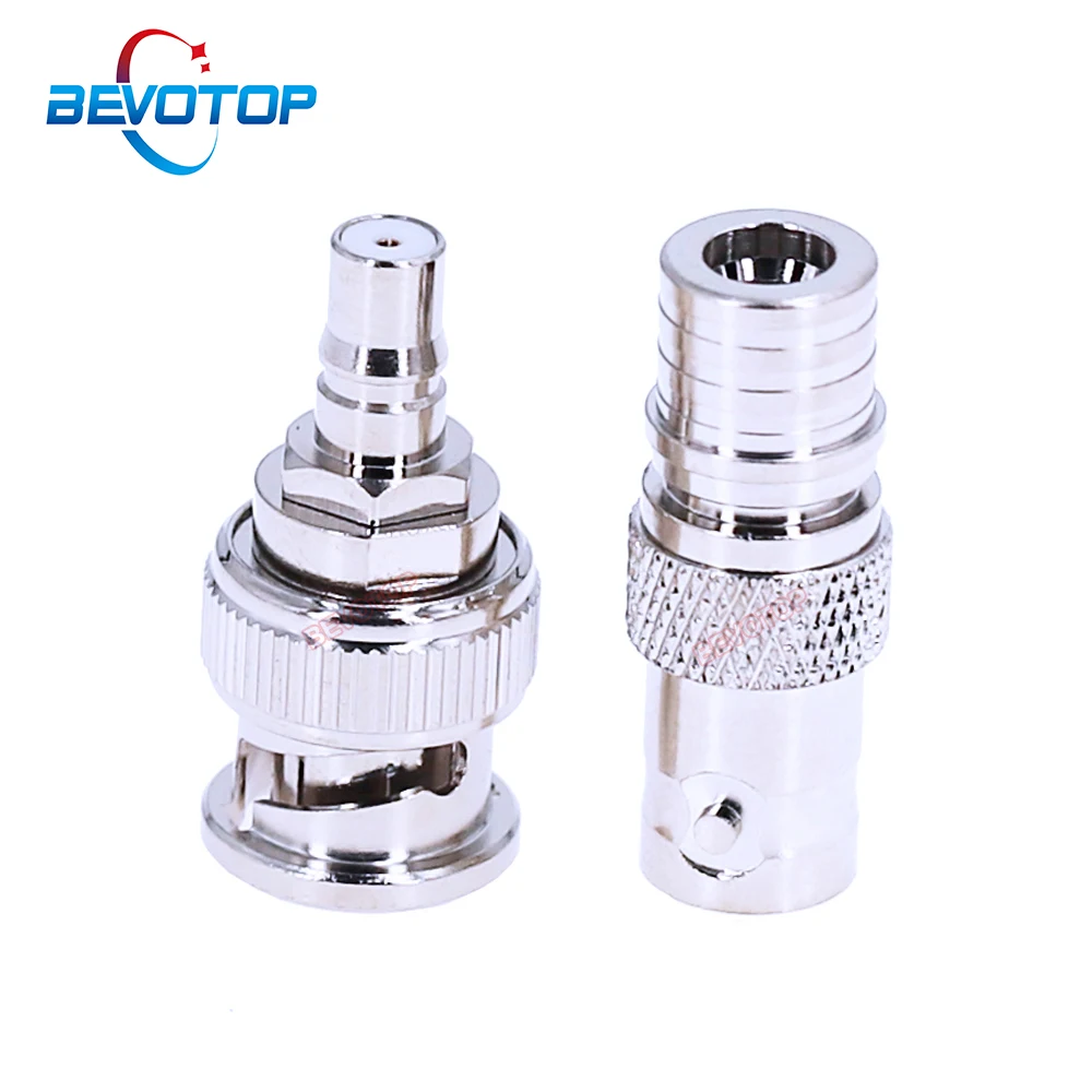 

10PCS/LOT Copper QMA to BNC Adapter QMA Male / Female to BNC Male / Female Straight RF Coaxial Adaptor 50 Ohm Converter BEVOTOP