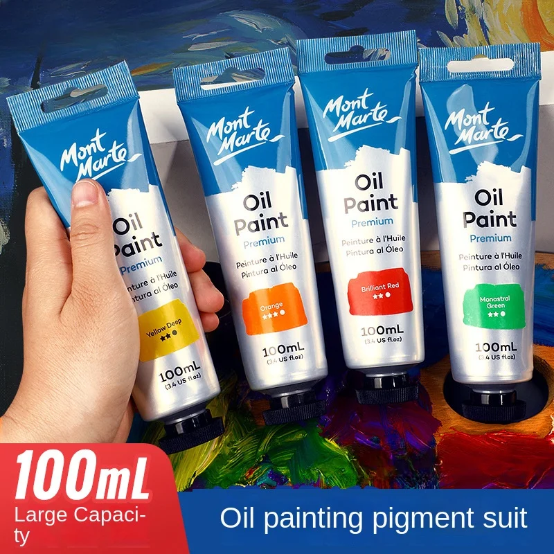 학생 스튜디오 아트 DIY 오일 페인트, 창의적인 오일 페인트 염료, 휴대용 고농도 플라스틱, 경량 고속 안료, 50 ml, 100ml 