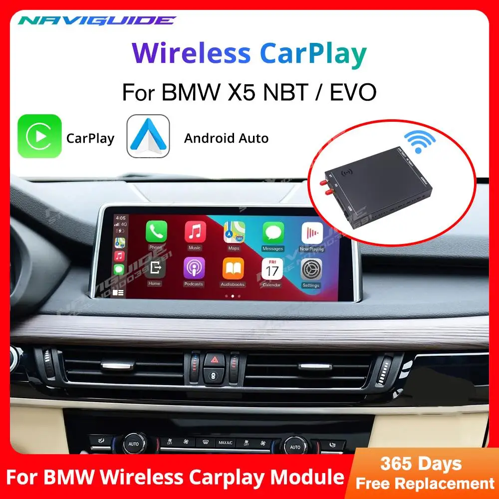 

Беспроводной Автомобильный плеер IDE CarPlay Android для BMW CIC X5 E70 2011-2013 NBT EVO X5 F15 2014-2020, функция воспроизведения автомобиля