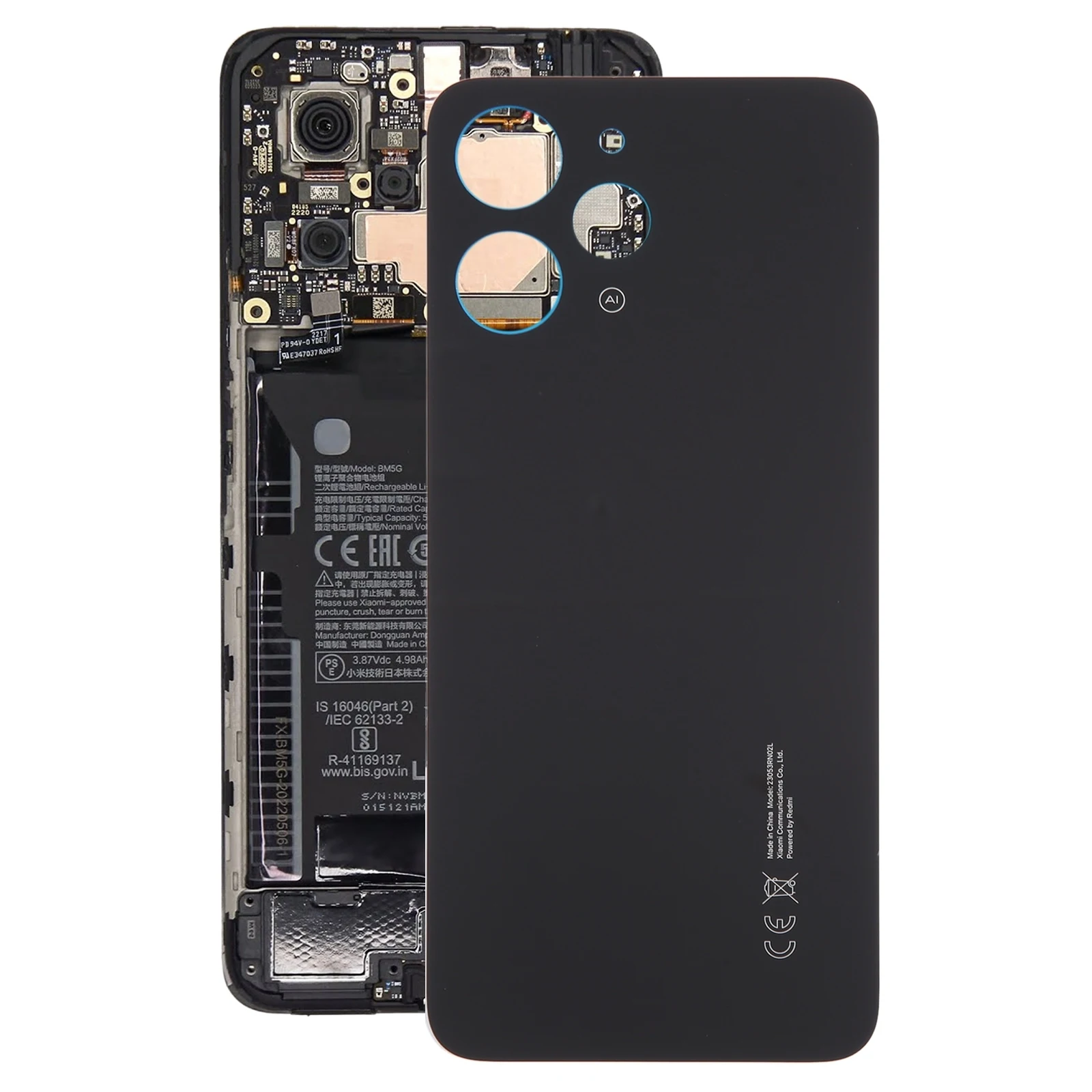 

Оригинальная задняя крышка аккумулятора для Xiaomi Redmi 12 4G