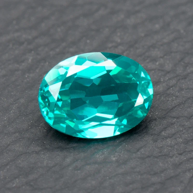 

Lab Grown Paraiba Oval Cut Lab Created Sapphire Top Quality Gemstone for Diy Jewelry Making Materials Selectable AGL Certificate