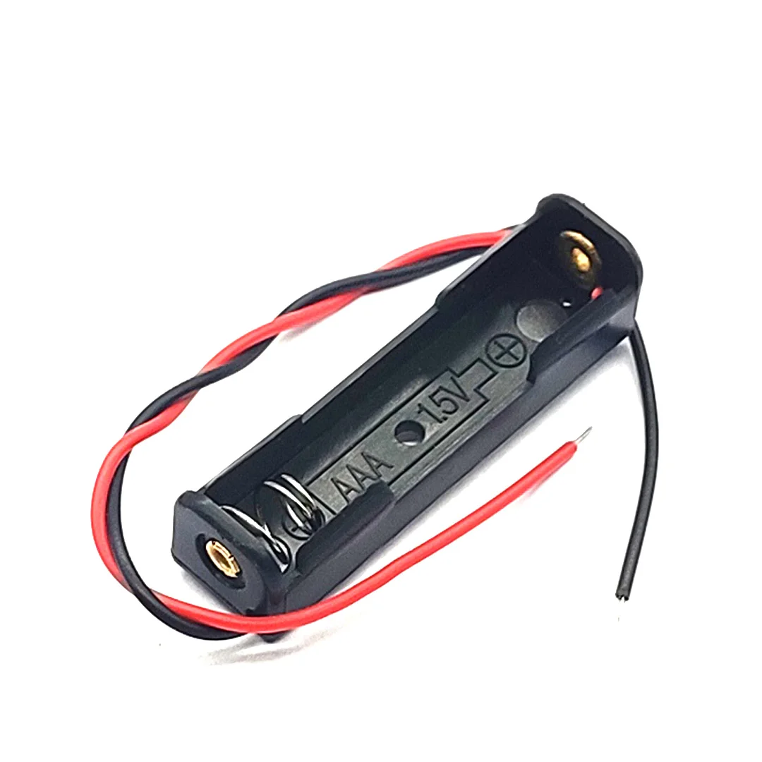 AAA Battery Case 1/2/3/4 Slot Battery Box Holder Leads 1 2 3 4 Slots AAA Storage Box battery storage box battery case battery holder battery box