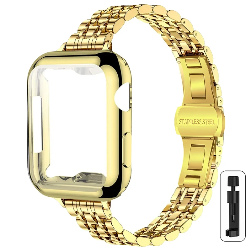 Premium Metal Band with TPU Case