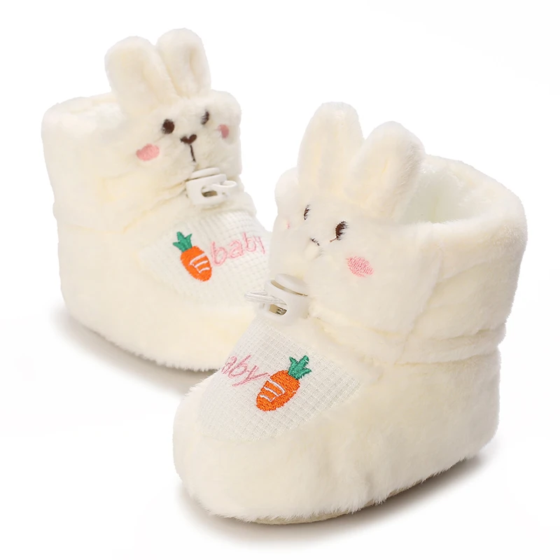 Winter Baby Shoes 0-18 Months Cute Girl Warm Cotton Shoes First Walker Fashion Snow Shoes Soft Sole Anti slip Walking Shoes 5