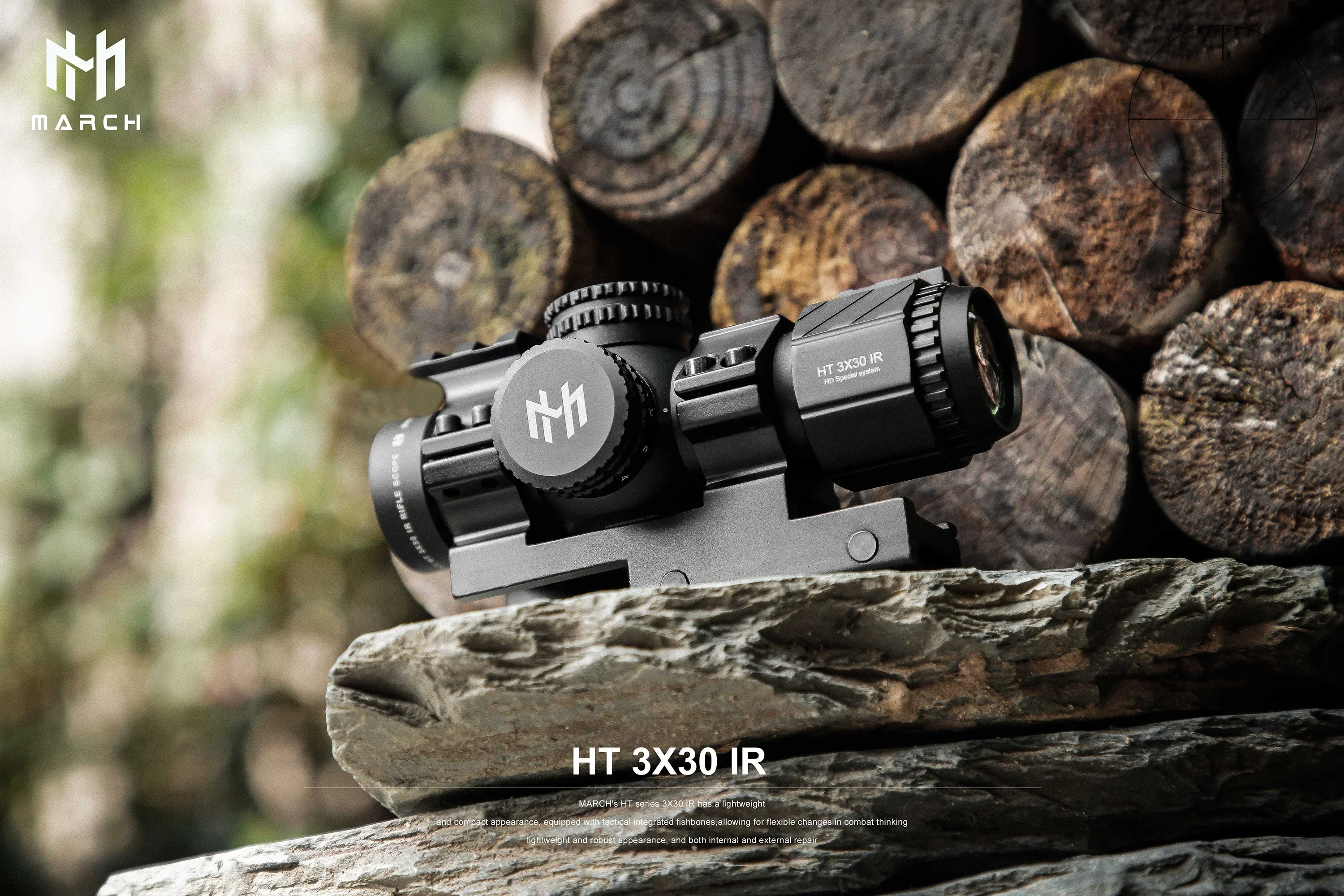 Description Picture 2 of itemHT 3x30IR Outdoor Compact Red Green Reticle Riflescope For Hunting Airsoft Sight Shooting Air Gun Optics Rifle Scope