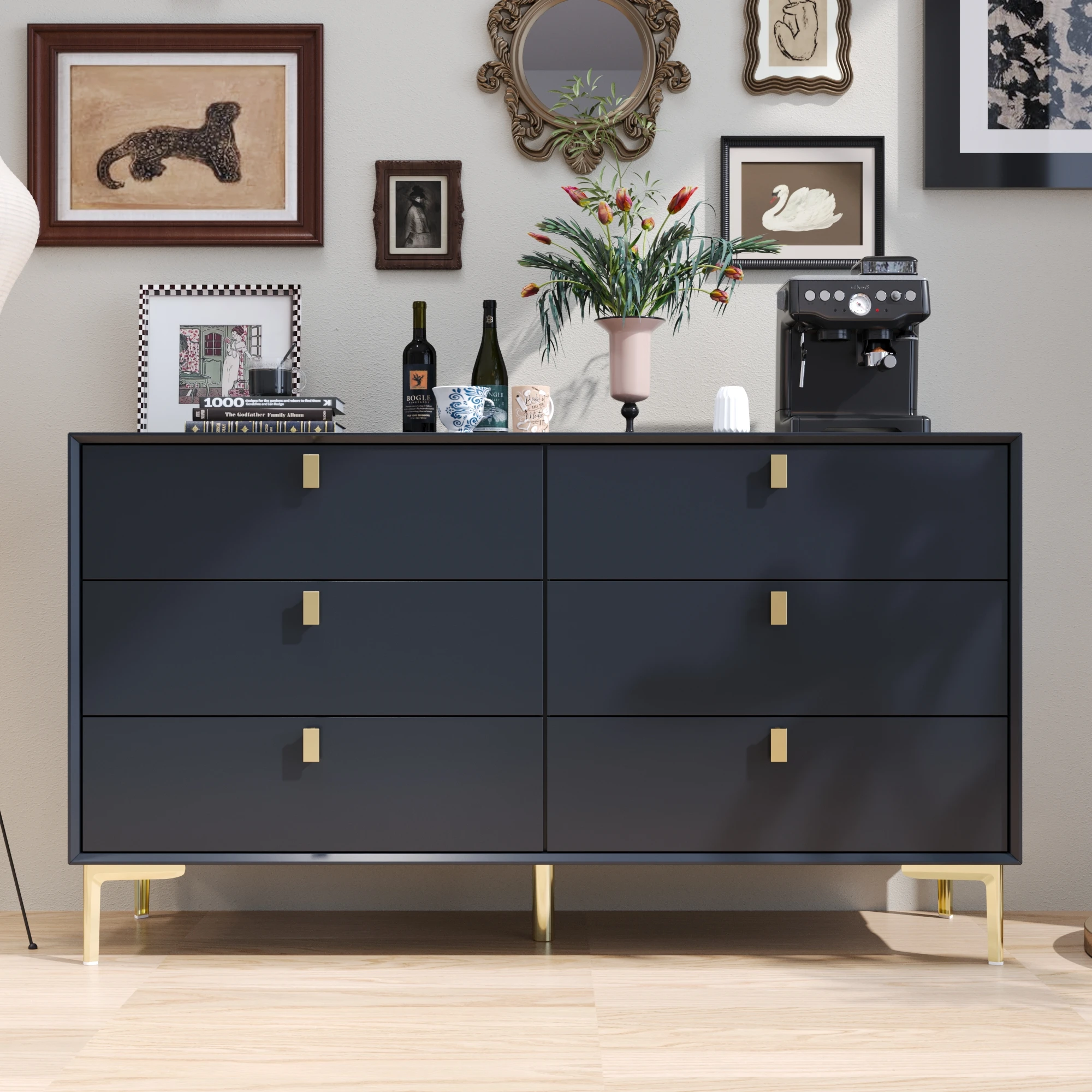 Modern 6-Drawer Dresser 1