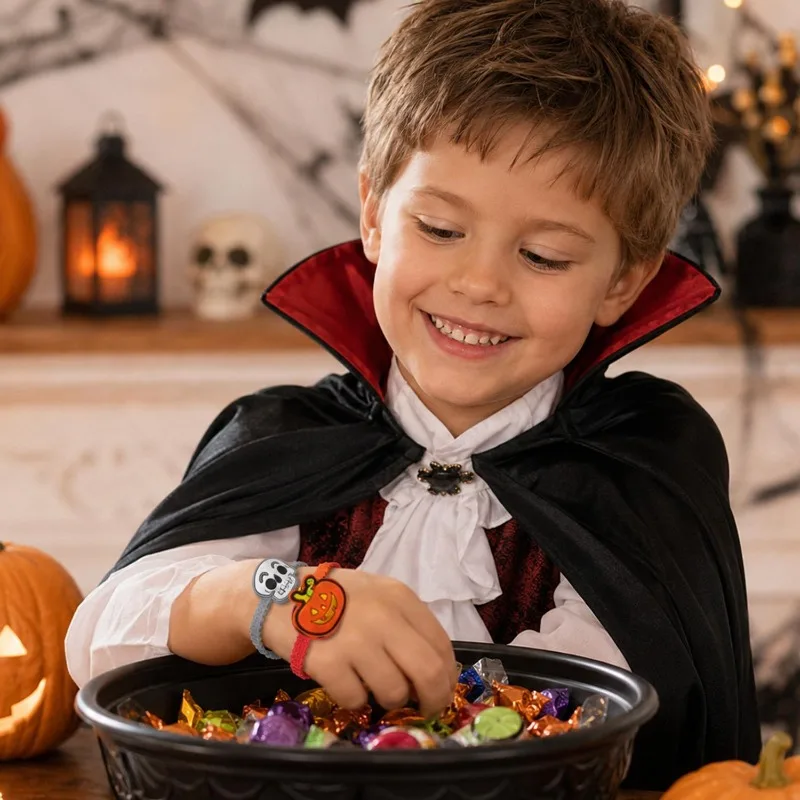 Halloween Cartoon Wristbands – Fun, Lightweight Bracelets for Parties and Daily Wear