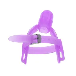 Dual - Color Nontoxic Silicone Finger Guard for Babies - Thumb Sucking and Finger Biting Prevention Bracelet (PURPLE)