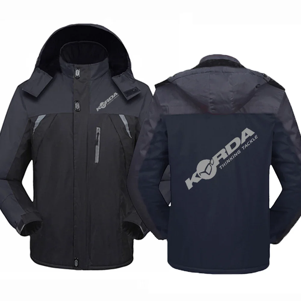 

Korda Inspired Tribute 2024 Men's New Autumn and Winter Thicken Windbreaker Warmer Leisure Cold-Proof Print Comfortable Tops