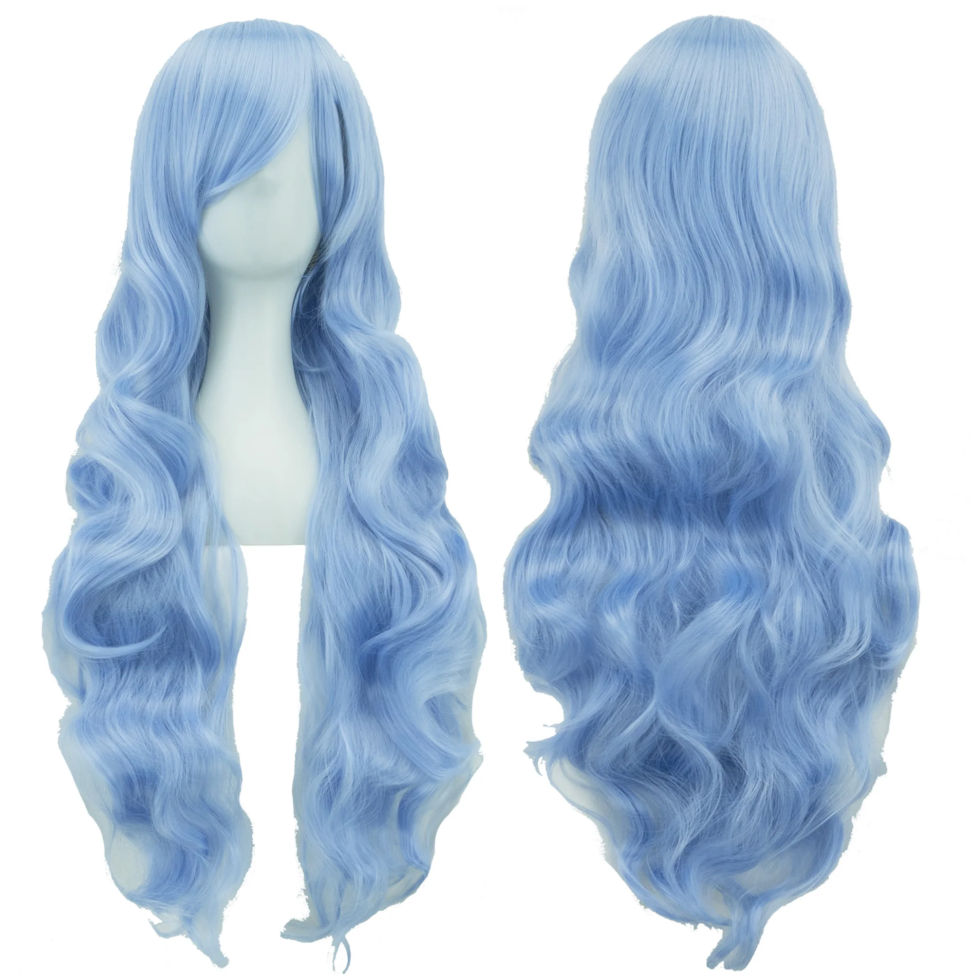 Vibrant Curly Long Synthetic Wig in Green with Pink and Black Accents - Perfect