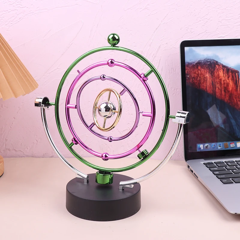 Newton Pendulum Ball Balance Ball Rotating Perpetual Motion Physical Science Pendulum Toy Physics Tumbler Craft Home Decora 1PC
