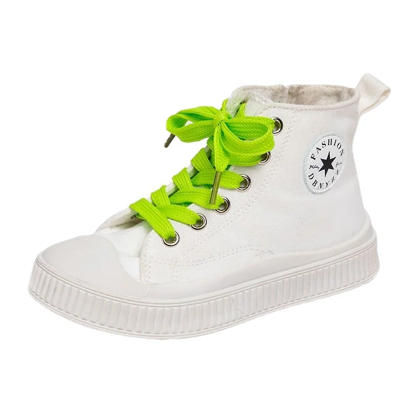 

Student Fashion High Top Canvas Shoes Spring Autumn New Girls' Shoes Non slip Soft Sole Boys' Casual Shoes kids shoes for girl