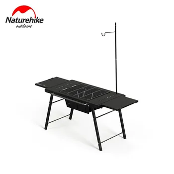 네이처하이크 캠핑 그릴 테이블, 야외 피크닉 접이식 캠핑 테이블, 여행 바베큐 테이블, 휴대용 화로 테이블, 4-6 인용
