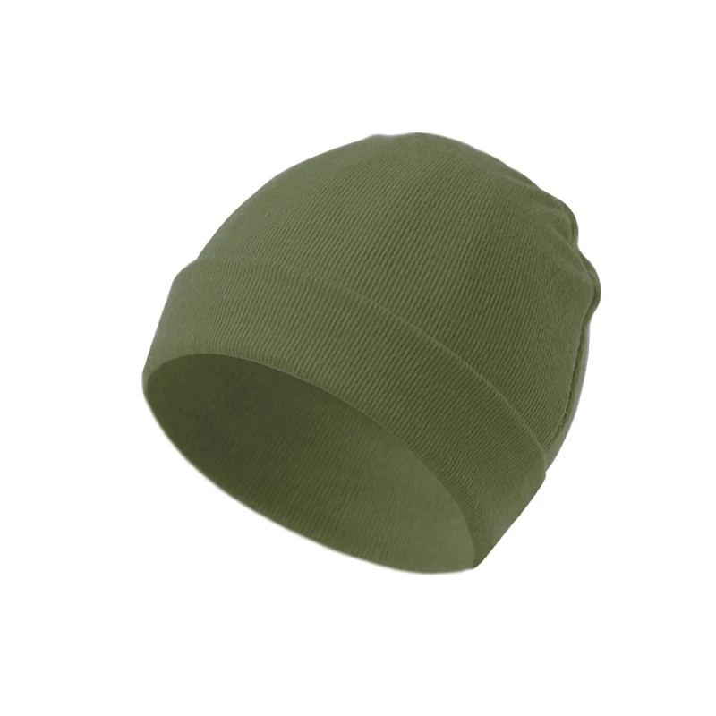 0-6M Newborn Hospital Hat Baby Beanies Cap Solid Color Infant Cotton Hats Autumn Winter Windproof Headwear Infant Shower Gift 5