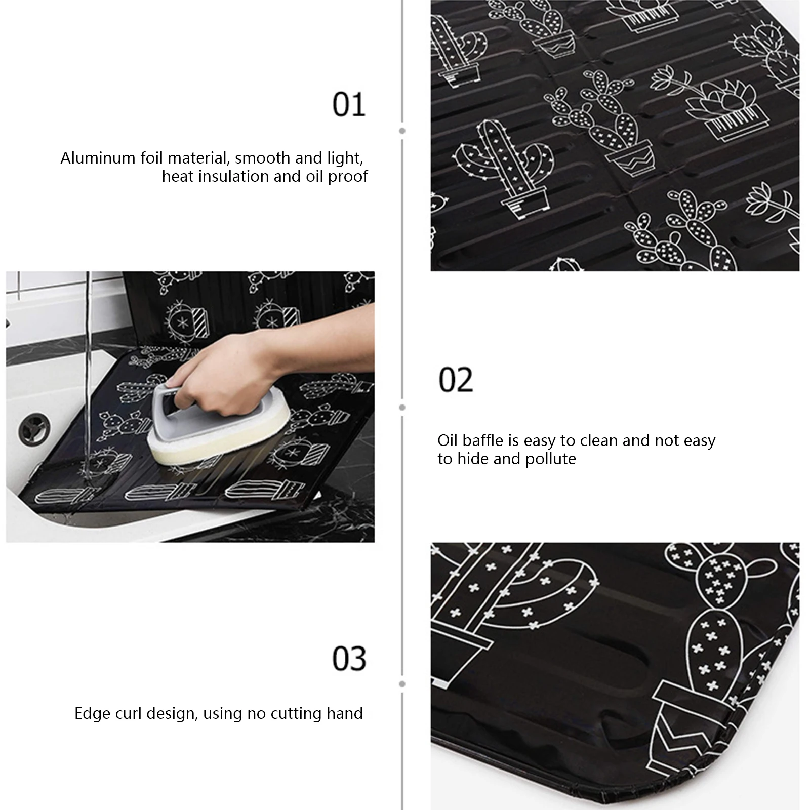 Kitchen Cooker Frying Oil Splash Screen Cover Anti Shield Splash Guard Cook Aluminium Foil Plate Gas Stove Proof Baffle kitchen splatter screen,kitchen splash guard