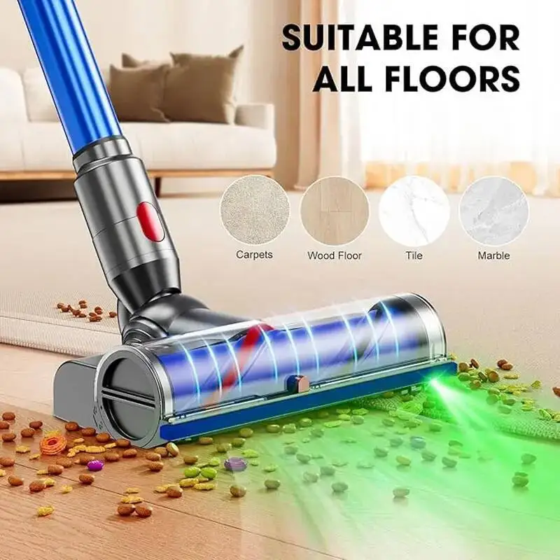 Direct Brush Head for Dyson V8 V10 V11 V15 V7 Vacuum Cleaner Hardwood Floor Attachment Bristle Roller Brush Vacuum Cleaner Parts