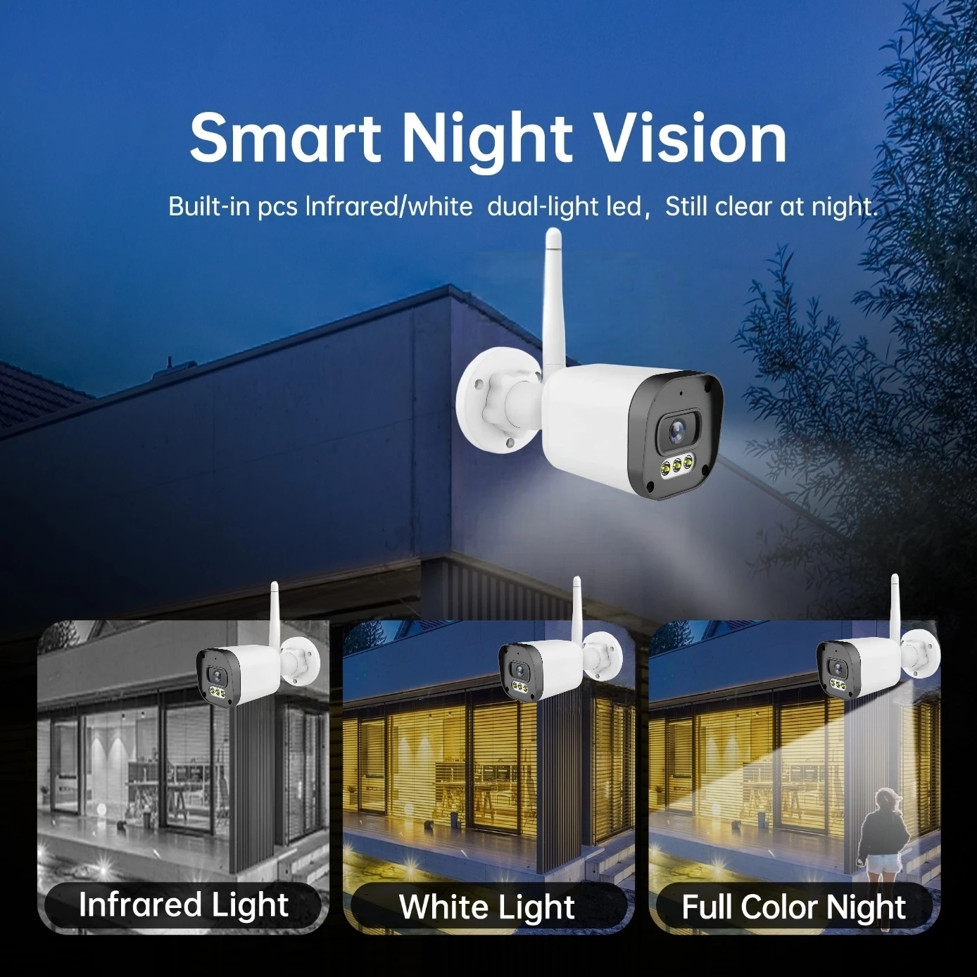 5MP Tuya POE IP Bullet Camera Outdoor Waterproof Color Night Vision 6MP 5G Wifi 2 Way Audio CCTV Security Surveillance Camera 4