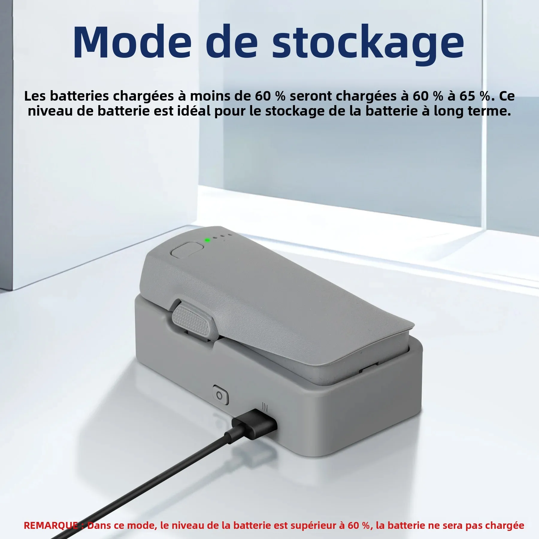 Chargeur USB pour DJI Neo 2 - Station de stockage batterie drone