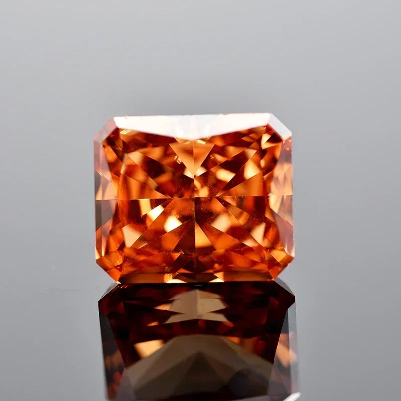 

Top Champagne Color Crushed Ice Cut Cubic Zirconia Gemstones Synthetic Lab Zircon CZ 4K Cutting 5A Jewelry Making Material