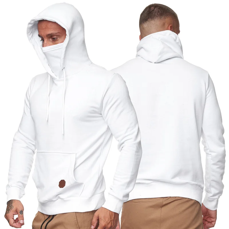 

New in Hoodies Sweatshirts SpringAutumn Casual Solid Pullover Hoodie Men LongSleeve Hooded Sweatshirt Streetwear Hoody Tracksuit