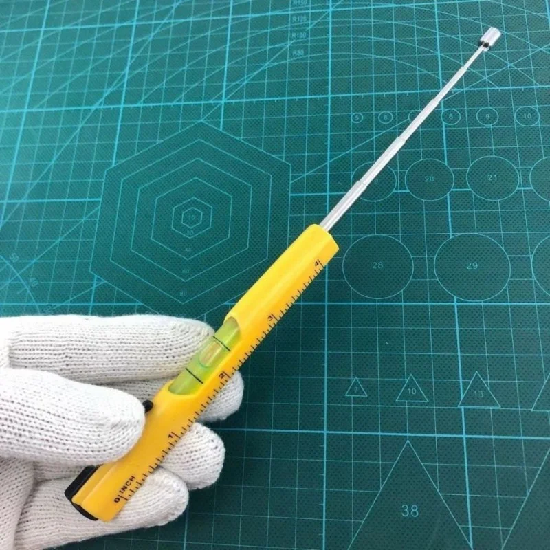 

Mini Telescopic Magnetic Magnet Pen Handy Tool Level Bubble Ruler For Picking Up Nut Bolt Extendable Pickup Rod Stick
