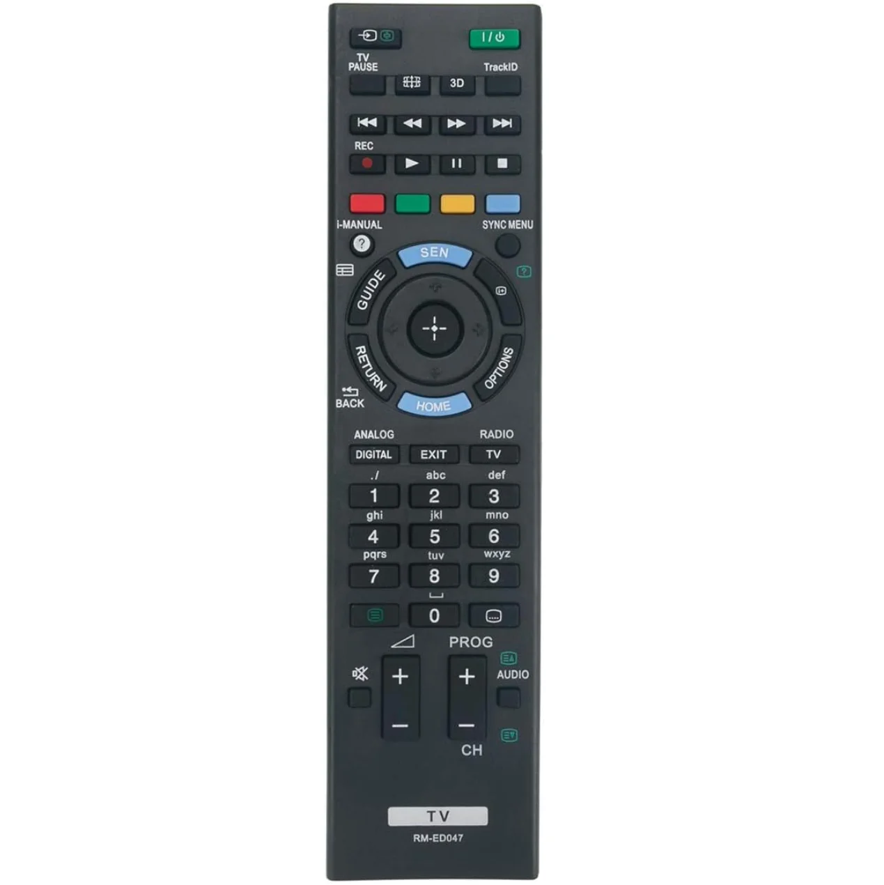 Control Remoto de Repuesto RM-ED047 Compatible con TV Sony KDL-22BX320 KDL-22BX321 KDL-32BX320 KDL-32BX321 KDL-32BX420 KDL-32BX421 KDL-40BX420 KDL-40BX421 KDL-46BX420 KDL-46BX421 KDL-55BX520