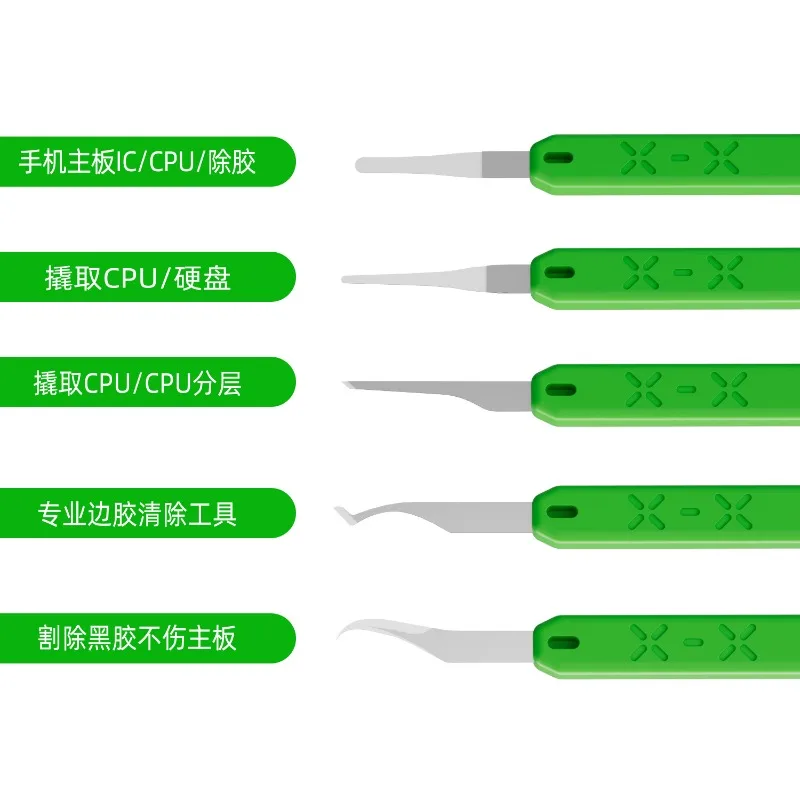 5in1 수제 블레이드 연삭 및 연마 도구, PCB 언더필 클린 접착제 제거 휴대폰 수리 도구