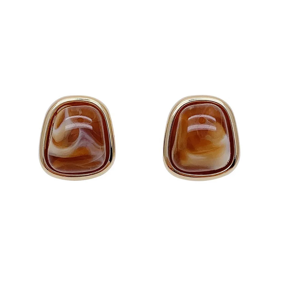 Ear Clip Earrings Clip Earrings Ear Clip Non Pierced Resin Jewelry Earcuffs For Women Simple Geometric Clip On Earrings Aretes Para Mujer