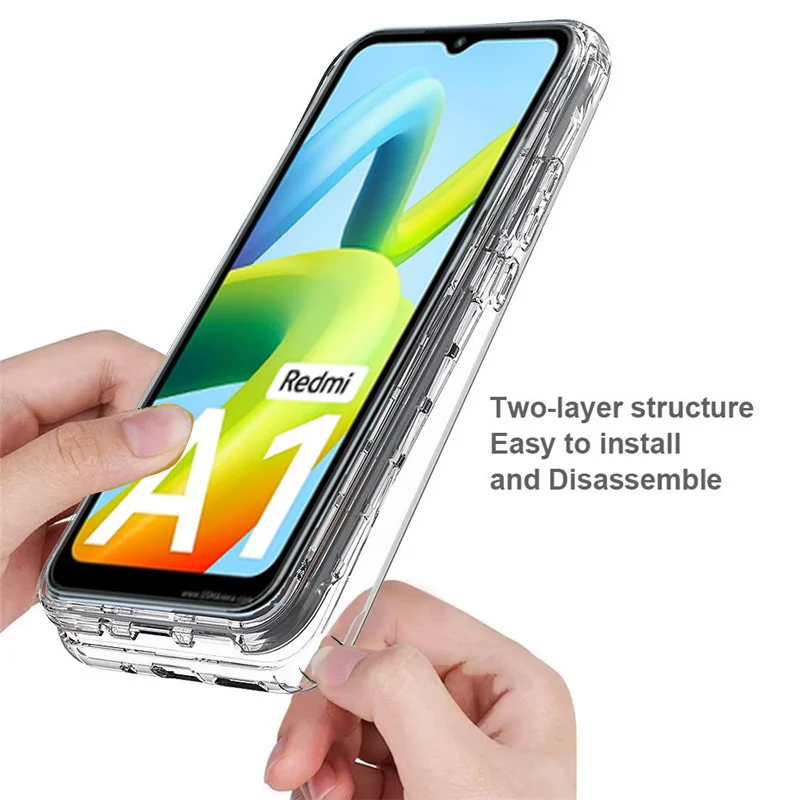 Funda para Xiaomi Mi Redmi 9C/Redmi 10A Clear Phone Case TPU Cuatro  Esquinas Proteger Cámara Cristal Funda Transparente