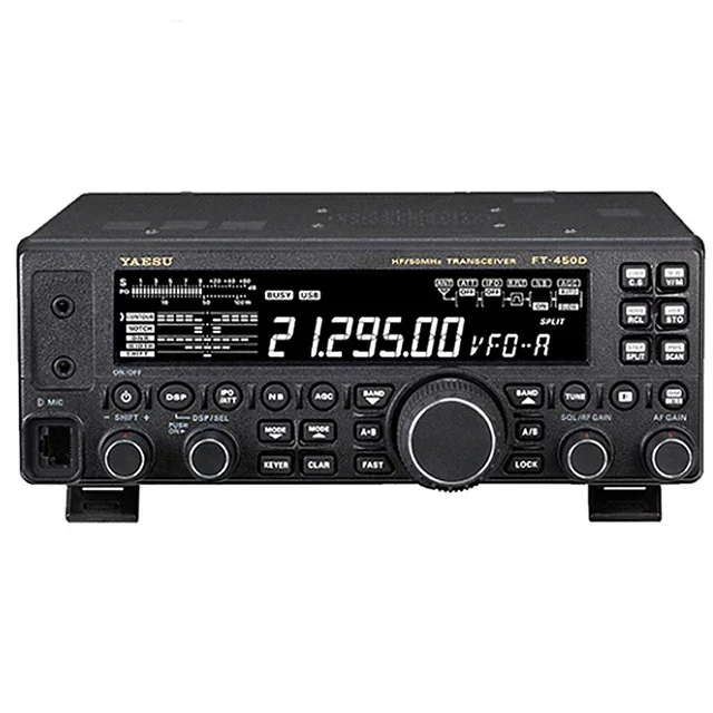 Yaesu FT-450D 2025 Rádio Amador Digital HF/50MHz Transceptor de