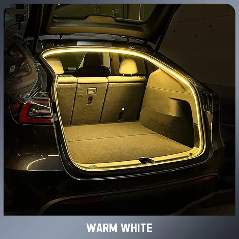 5M Car Trunk Atmosphere Light For Tesla For Model 3/Y Automatic Light Control Sensor Ambient Deco Light Auto Interior Led Strip