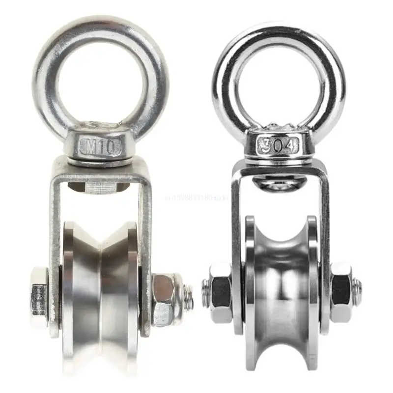 

Strong Swivel Pulleys Excellent Durability Traction Wheels Pulley Block Roller Dropship