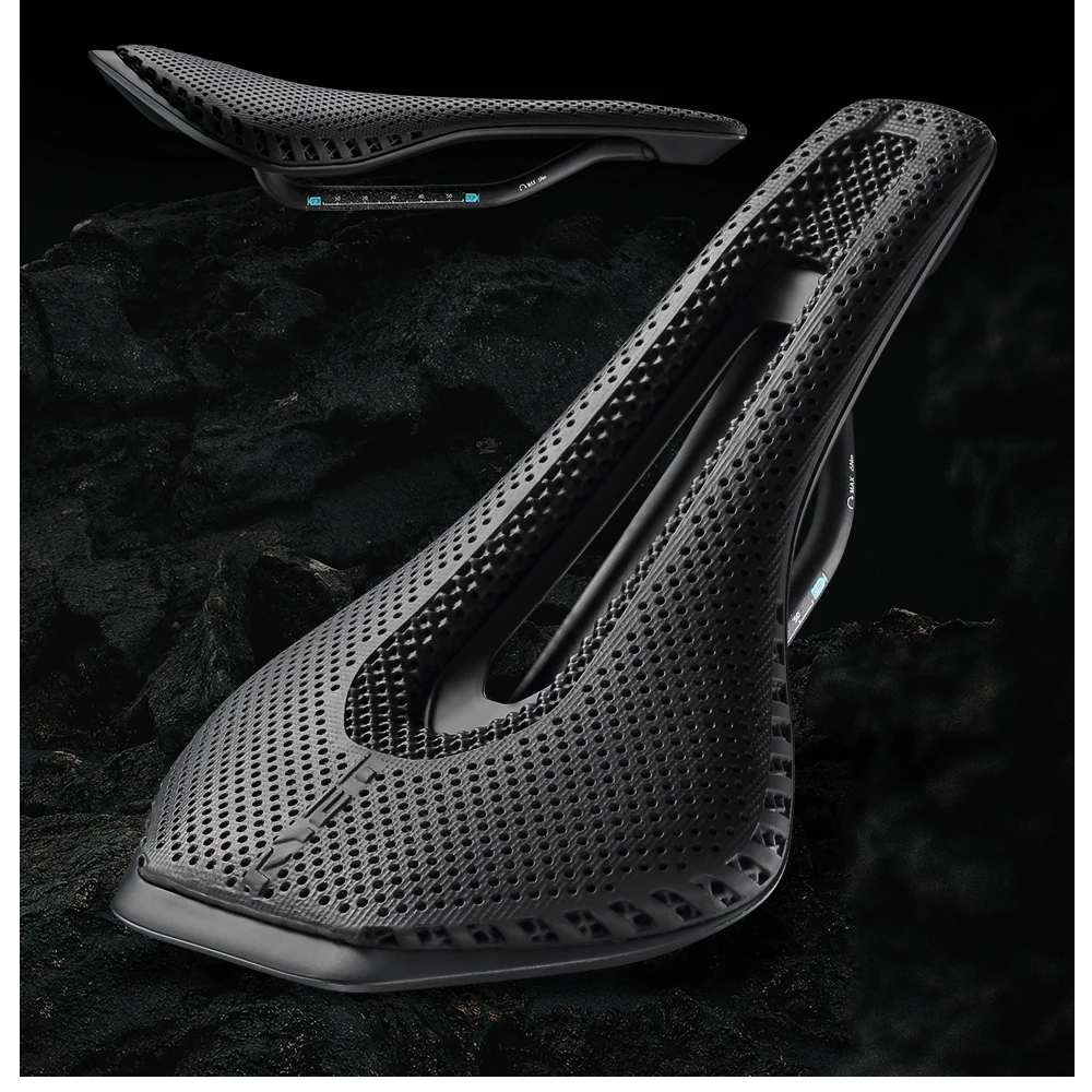 RYET 3D-gedruckter Carbon-Fahrradsattel 245 x 135/145 mm für MTB Gravel Rennrad Ergonomischer Rennsattel Hollow Tech Fahrradsitz – Detail 25