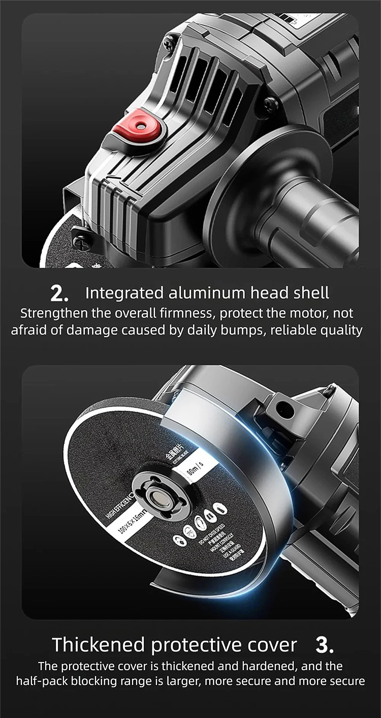 Brushless Angle Grinder Multi-functional Cordless Grinder Wireless grinding cutt