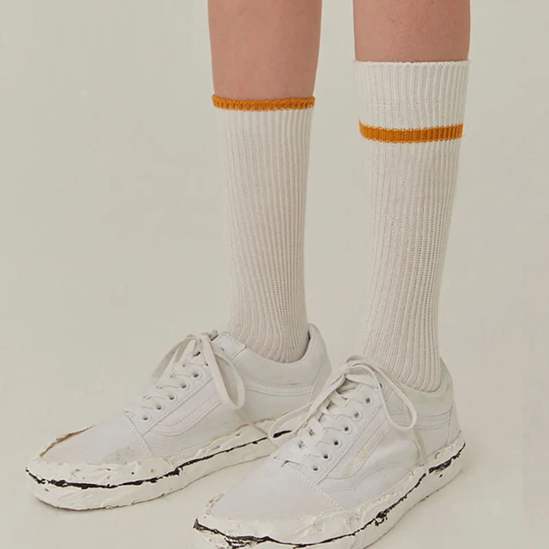 Long Halloween Socks 2022 2022 Novelty Long Socks For Women A Pair In Different Length Double Needles Knitting High Quality Cotton Casual Socks Aliexpress