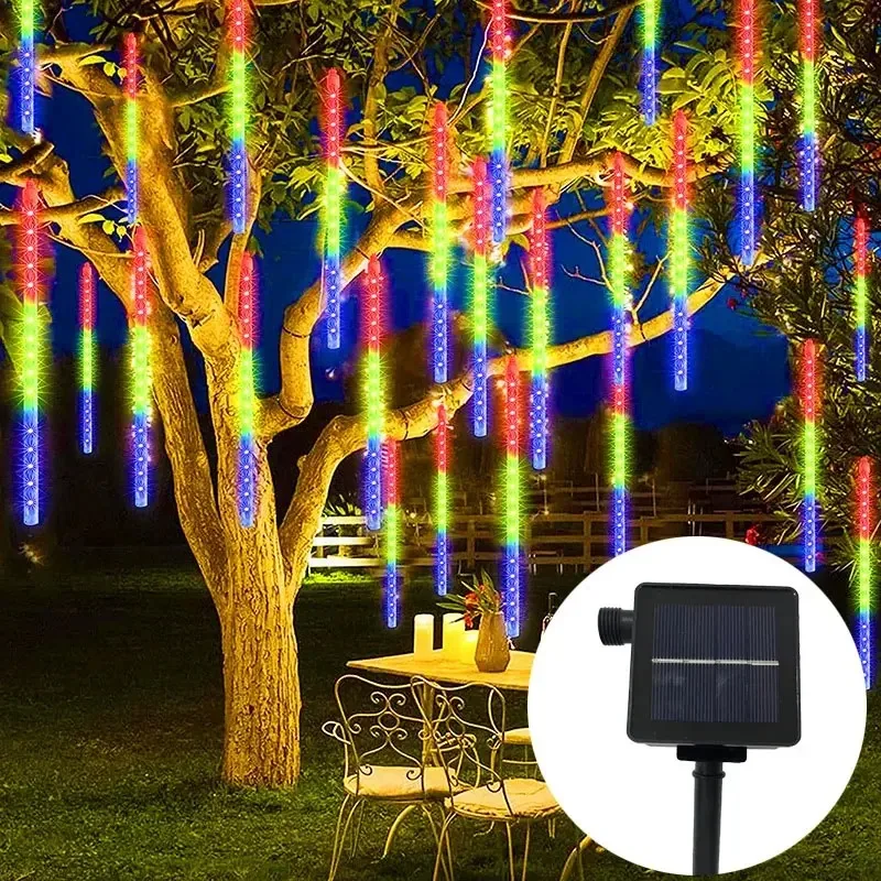 Description Picture 5 of itemOutdoor LED Solar Meteor Shower Light 8 Tubes Garlands for Wedding Garden Fairy String Lights 30/50CM Christmas Tree Decoration