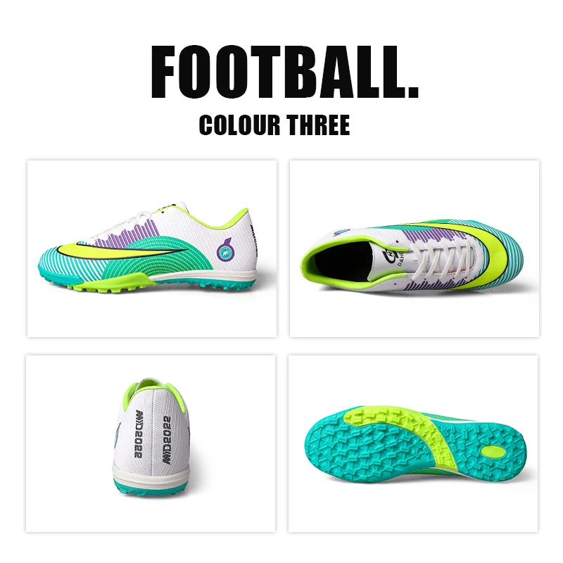 Children And Youth Professional Long Nail Football Shoes Men's Broken Nail Football Shoes Student Grass Football Shoes 31-45#