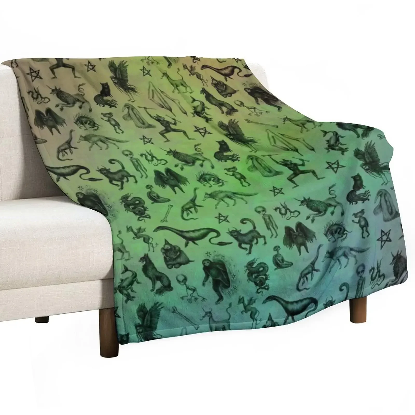 Rainbow Cryptids Coperta Da Tiro Coperte Ands Hairys Warm Warm For Winter Coperte