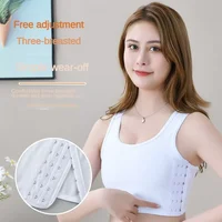 Classeur de poitrine plat Tomboy sous-vêtements lesbiens femmes sans couture été gilet court débardeur Shaper Bustier Shpaer gilet 4