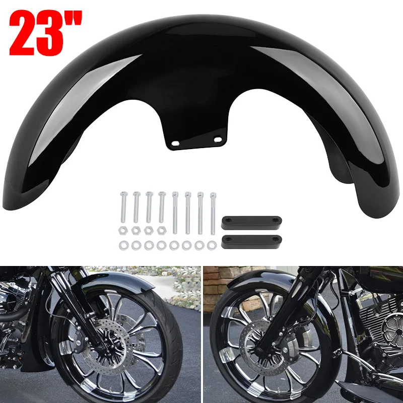 Moto 23 Pollici Parafango Parafango Anteriore Bagger Per Harley Touring Road King Electra Glide Street Road King Glide Ultra