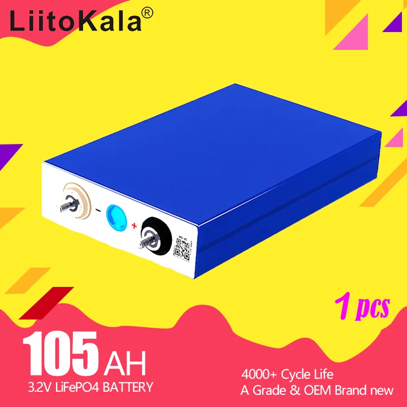 

Аккумулятор LiitoKala класса A, 3,2 в, 90 а/ч, lifepo4, 12 В, 24 В, 86 а/ч
