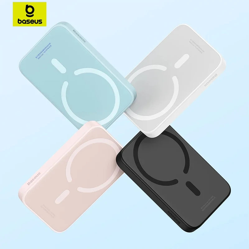 Baseus power bank 20W6000mAh mini magnetic wireless charging iPhone 15 14 13 Pro Max Magsafe power bank portable charger