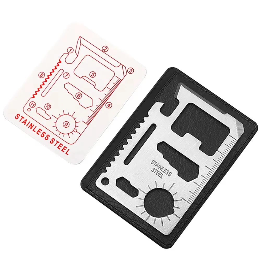 Multifunctional Swiss Card Knife Outdoor Camping Army Knife Card Universal Wild Life Saving Tool Outdoor Portable CardKnife
