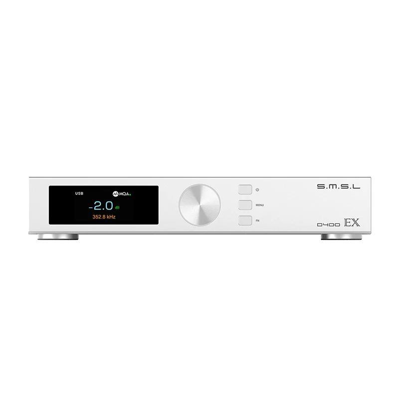 New SMSL D400EX MQA-CD Decoder Bluetooth Dual AK4499EX Desktop Hi-Res IIS DAC Balance Pre-amplifier AMP Support LDAC APTX HD
